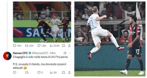 Il Genoa replica a Ryanair: "Il bagaglio è solo nella testa di chi lo ha perso. Ps: scusate il ritardo, ma dovreste esserci abituati"