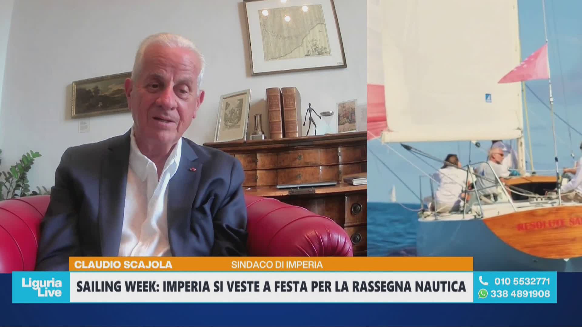 Imperia Sailing Week, Scajola a Telenord: "Dieci giorni di eventi". Poi annuncia: "40 milioni per riqualificare la rete idrica"