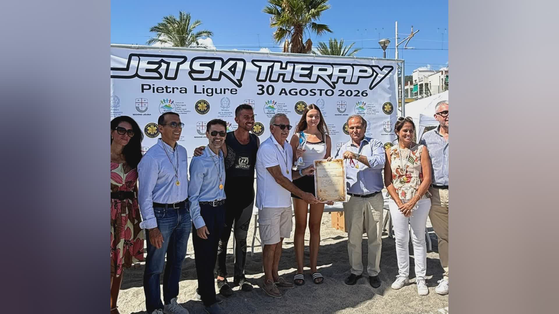 Pietra Ligure, successo per l'evento "Jet Ski Therapy. Unici al mondo!"