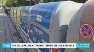 Cassonetti dei rifiuti 'invadenti' in via delle Palme. L'idea del Comune: "Un servizio porta a porta per la raccolta"