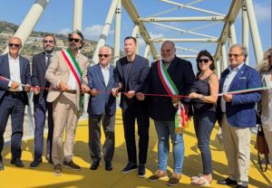 Arma di Taggia: inaugurato nuovo ponte della ciclopedonale sul torrente Argentina
