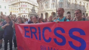 Ericsson, mobilitazione e corteo in centro a Genova: giovedì l'incontro con Bucci