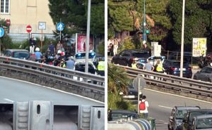 Genova: scontro auto-moto in corso Europa prima dello svincolo di Nervi, traffico in tilt