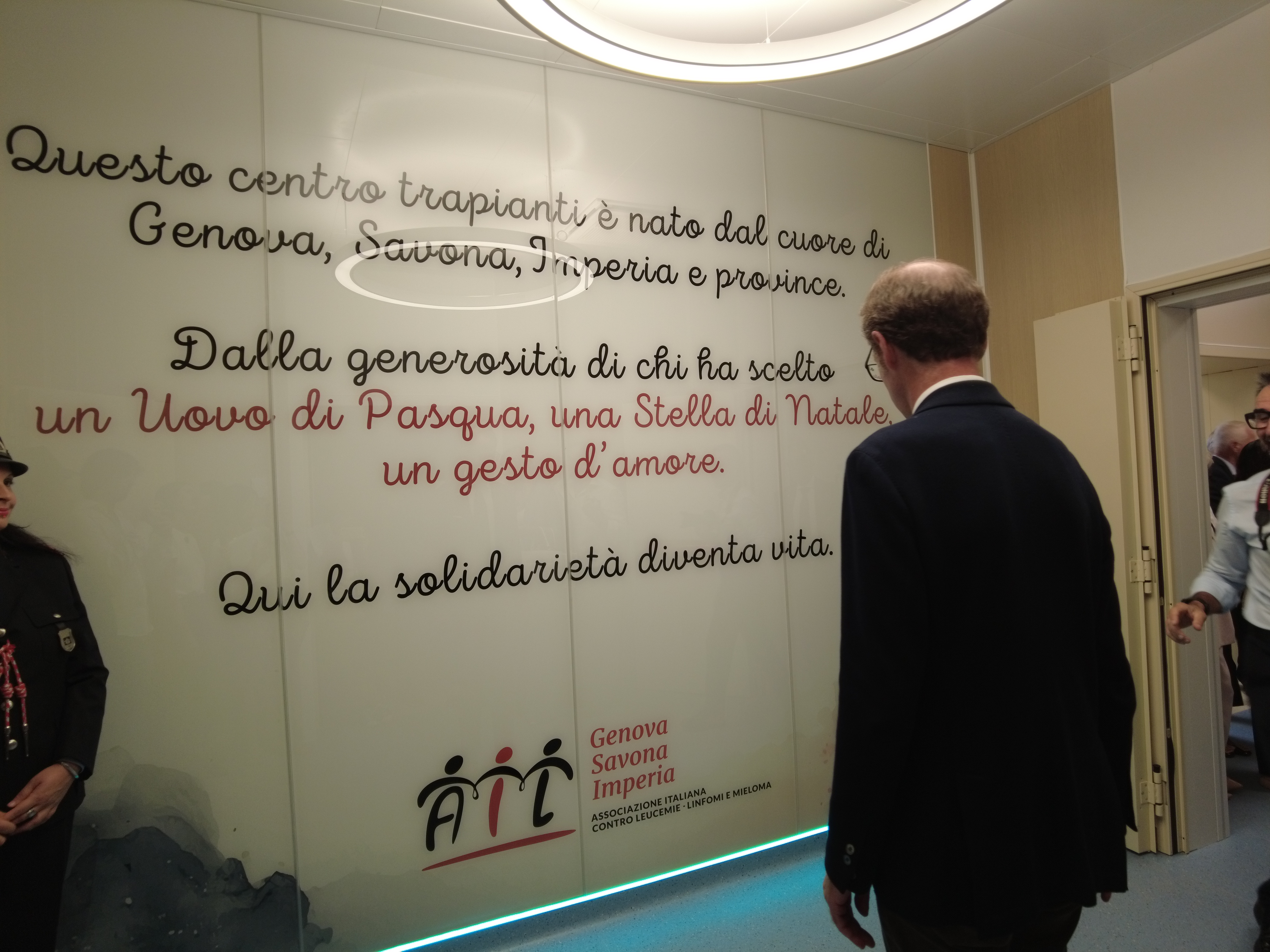 San Martino di Genova, inaugurato il nuovo Centro Trapianti: un’opera interamente donata da AIL