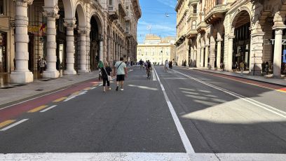 Via XX Settembre pedonale per un giorno, Genova celebra la Settimana Europea della Mobilità