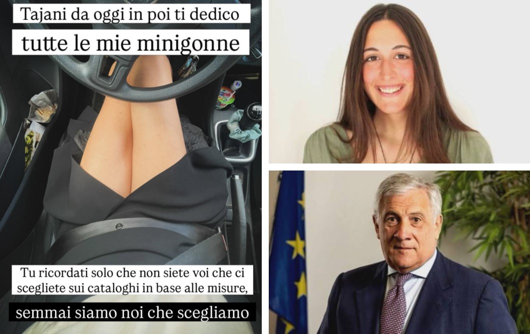 Il vicepremier e le 'donne da sposare', Francesca Ghio sui social: "Tajani, ti dedico tutte le mie minigonne"