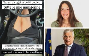 Il vicepremier e le 'donne da sposare', Francesca Ghio sui social: "Tajani, ti dedico tutte le mie minigonne"
