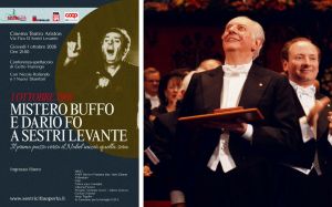 Sestri Levante ricorda il debutto di 'Mistero Buffo': il 1° ottobre 1969 iniziò il cammino di Dario Fo verso il Nobel