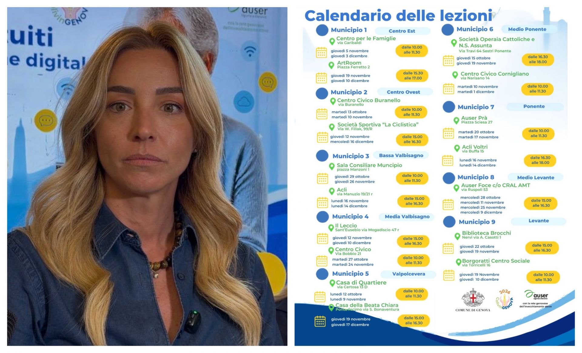 Alfabetizzazione digitale, al via i corsi gratuiti per over 65 nei 9 Municipi della città di Genova
