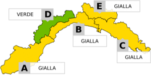 Maltempo in arrivo sulla Liguria: domani allerta gialla per temporali su gran parte della regione