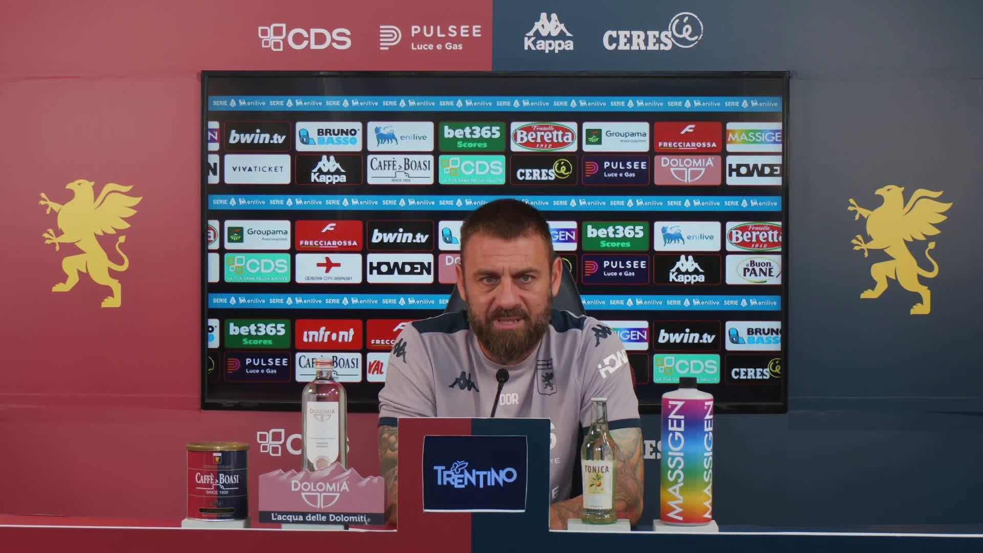 Genoa, De Rossi: "Fiorentina di alto livello, ma sento l'energia e l'elettricità giuste"
