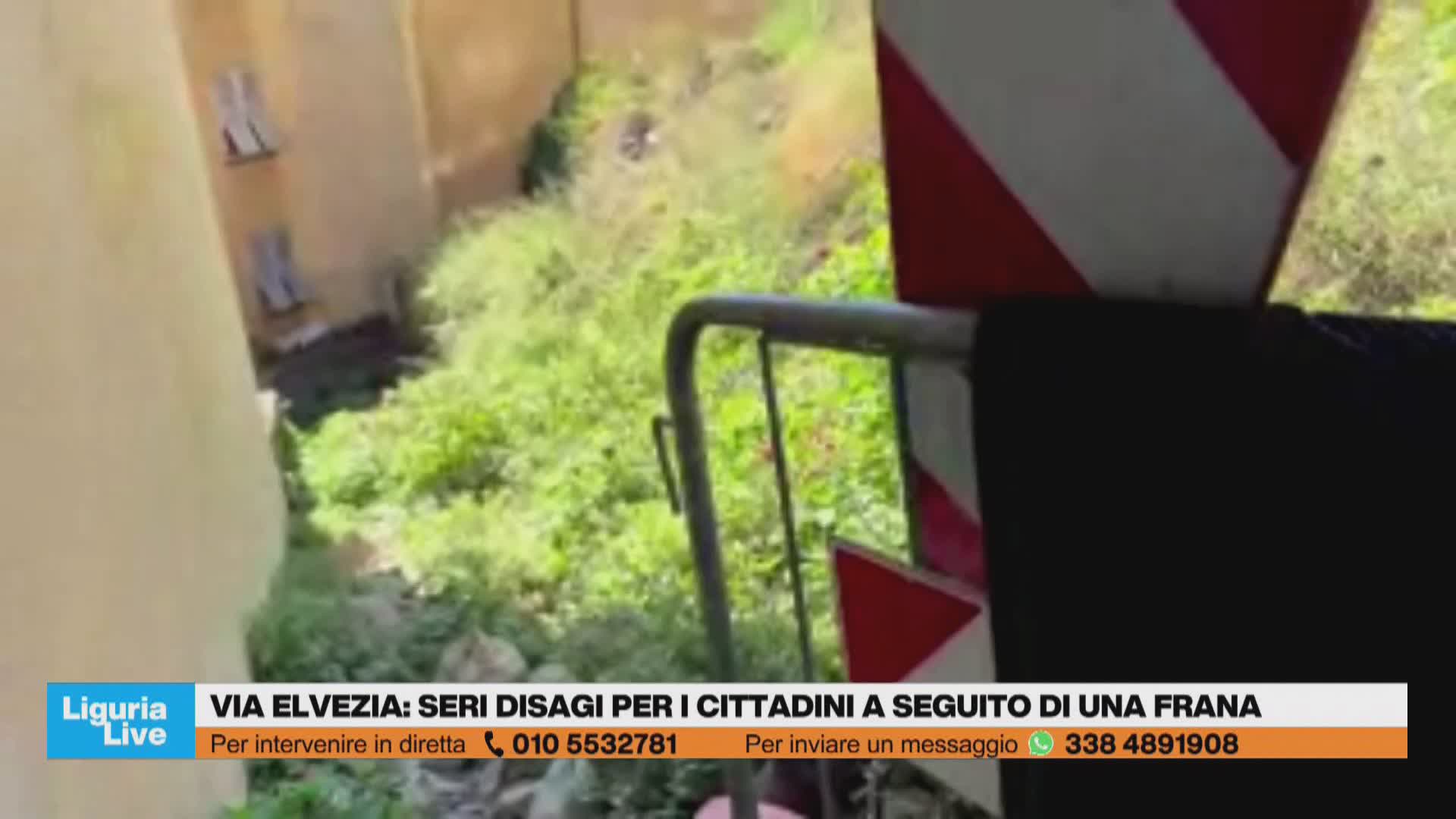 Borgoratti, pericolo e degrado davanti casa dopo la frana di un anno e mezzo fa