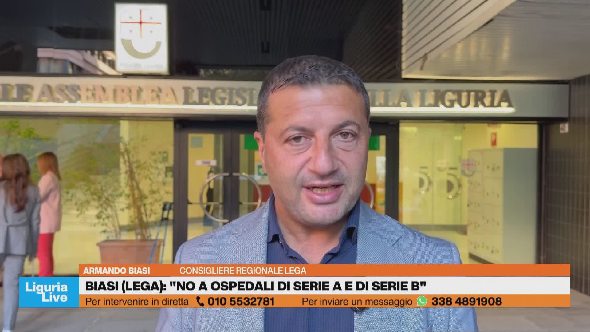 Biasi (Lega): "No a ospedali di serie A e di serie B"