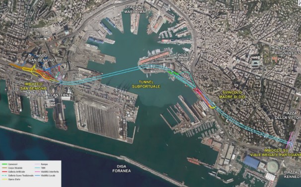 Genova: tunnel subportuale, Aspi e Webuild firmano contratto da 803 milioni