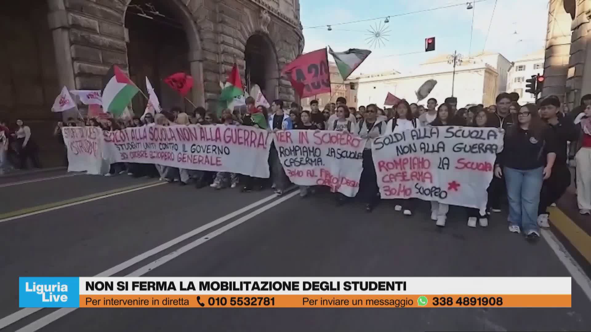 Genova, non si ferma la mobilitazione degli studenti. Roberto Pardini Usb: "La sindaca ha detto che non ci sono fondi"