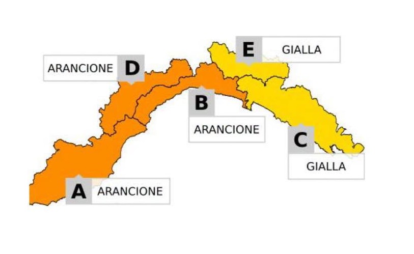 Maltempo in Liguria: allerta arancione per temporali martedì 20, attese piogge persistenti e mareggiate, scuole chiuse a Genova