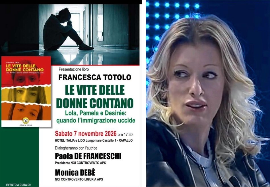 Rapallo: Francesca Totolo presenta il libro “Le vite delle donne contano”