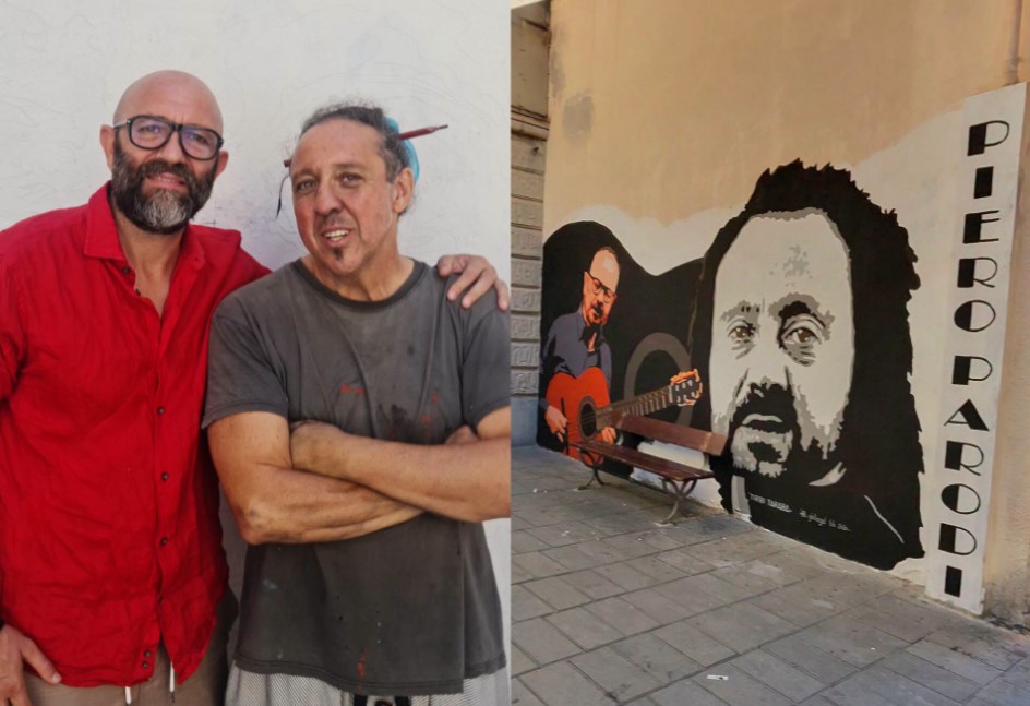 Genova, a Sestri Ponente un murale per ricordare il cantautore Piero Parodi