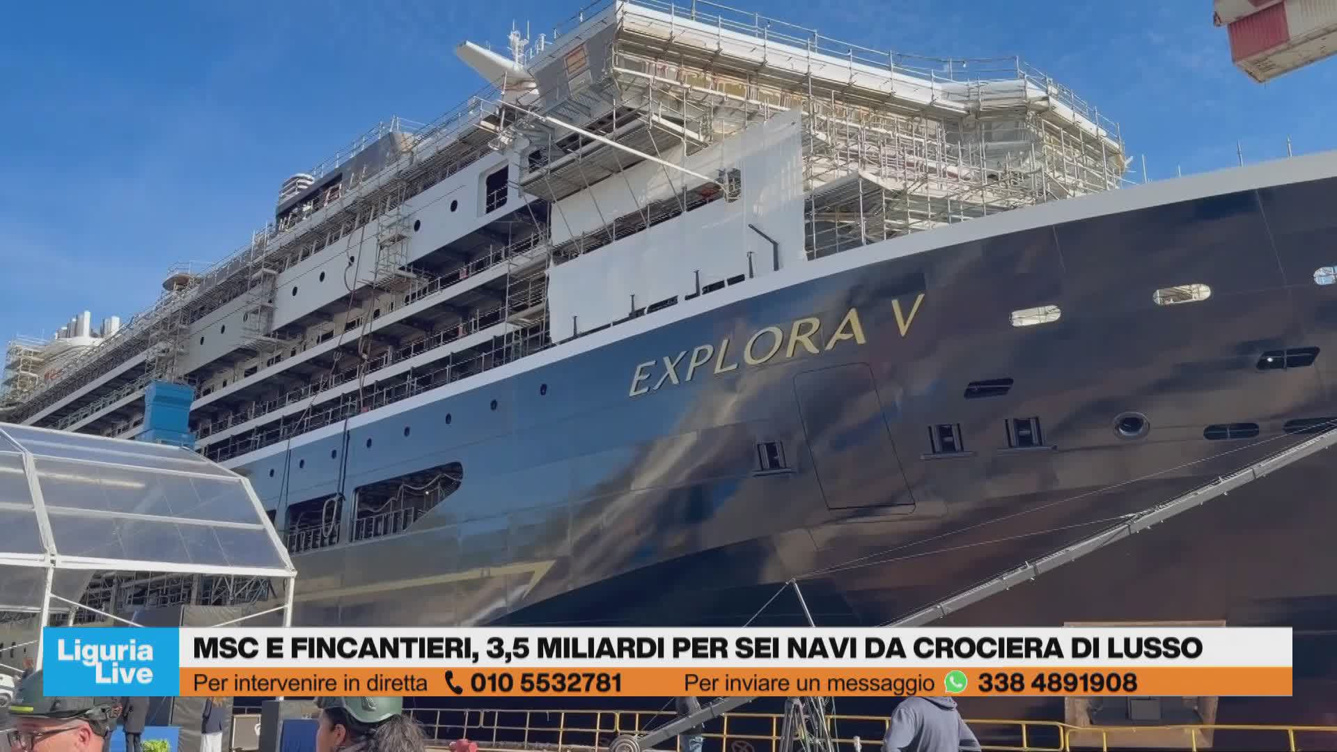 MSC, il varo della nuova nave da crociera di lusso Explora V