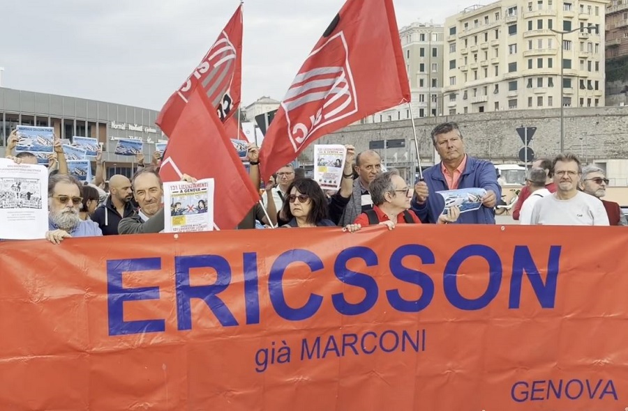 Vertenza Ericsson, fumata nera sui 131 licenziamenti genovesi. Domani i lavoratori incontrano la politica ligure