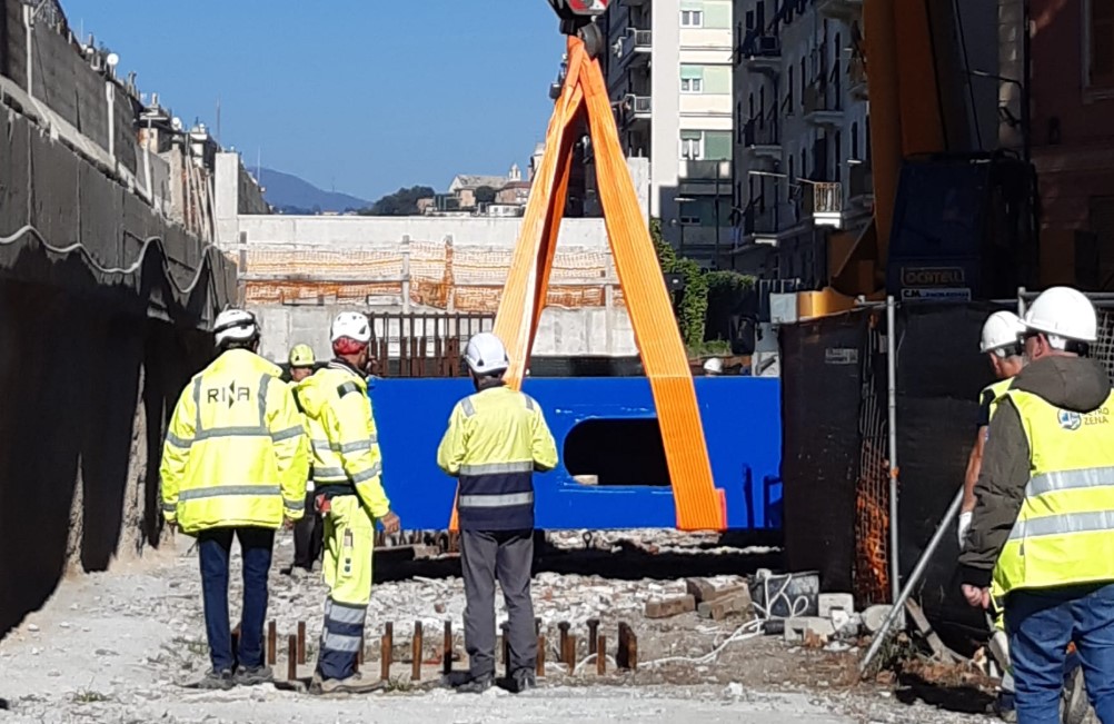 Genova, metropolitana: tratto Brin-Canepari, al via installazione carpenterie metalliche del nuovo viadotto