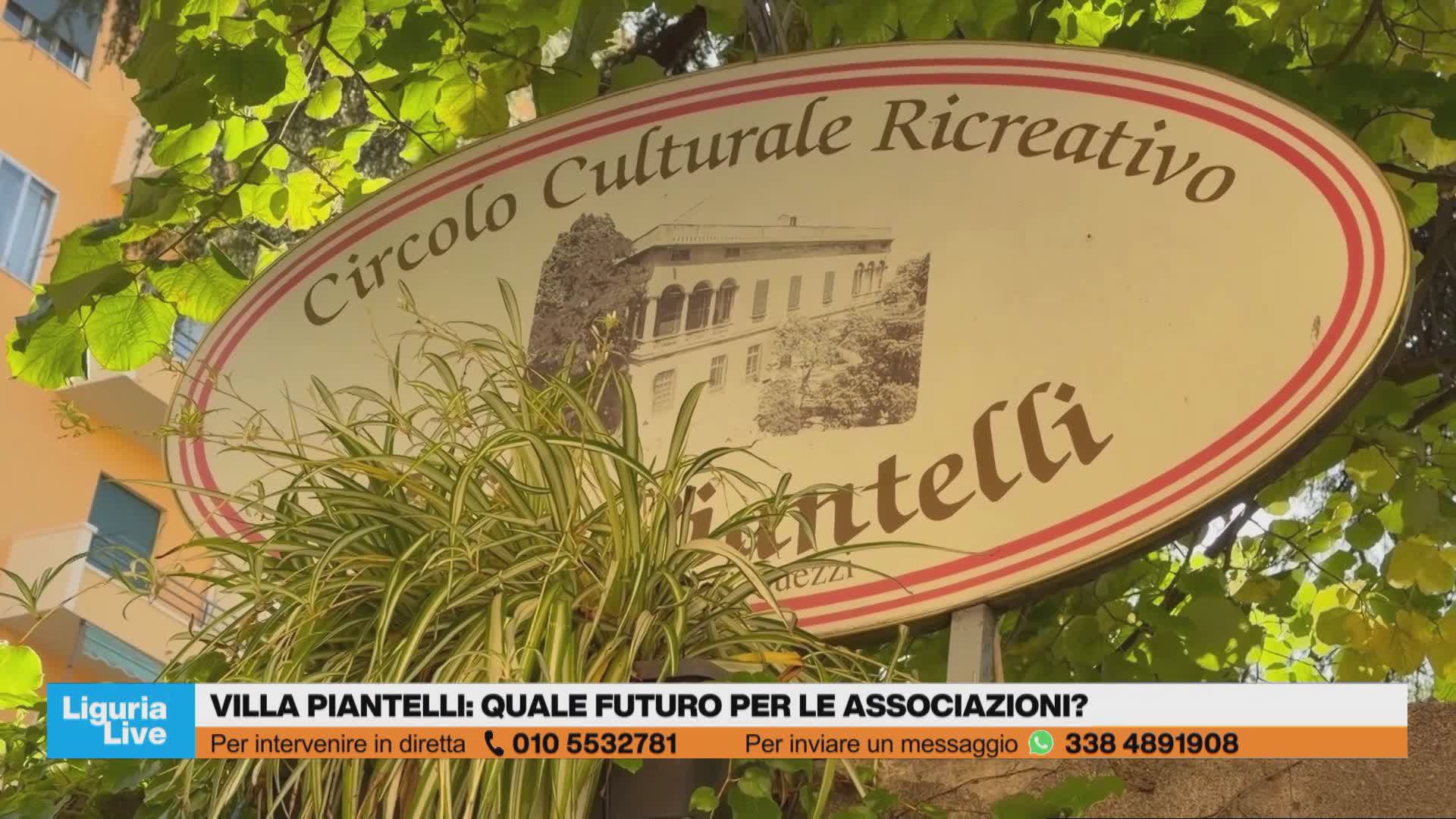 Villa Piantelli, Ivaldi: "Ci sono ancora margini per trovare una soluzione per le associazioni"