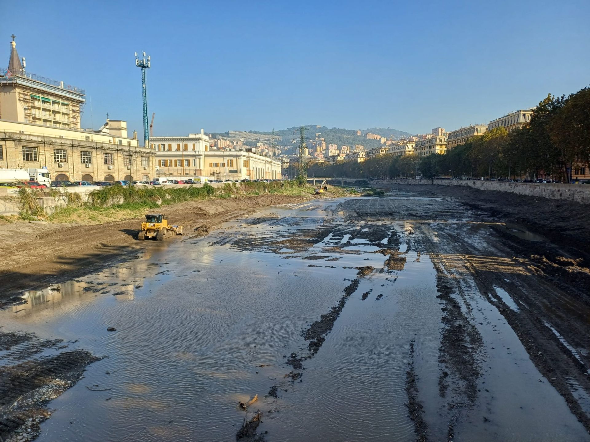 Genova, prosegue la manutenzione dei torrenti in vista delle piogge autunnali: interventi Aster anche sul Bisagno