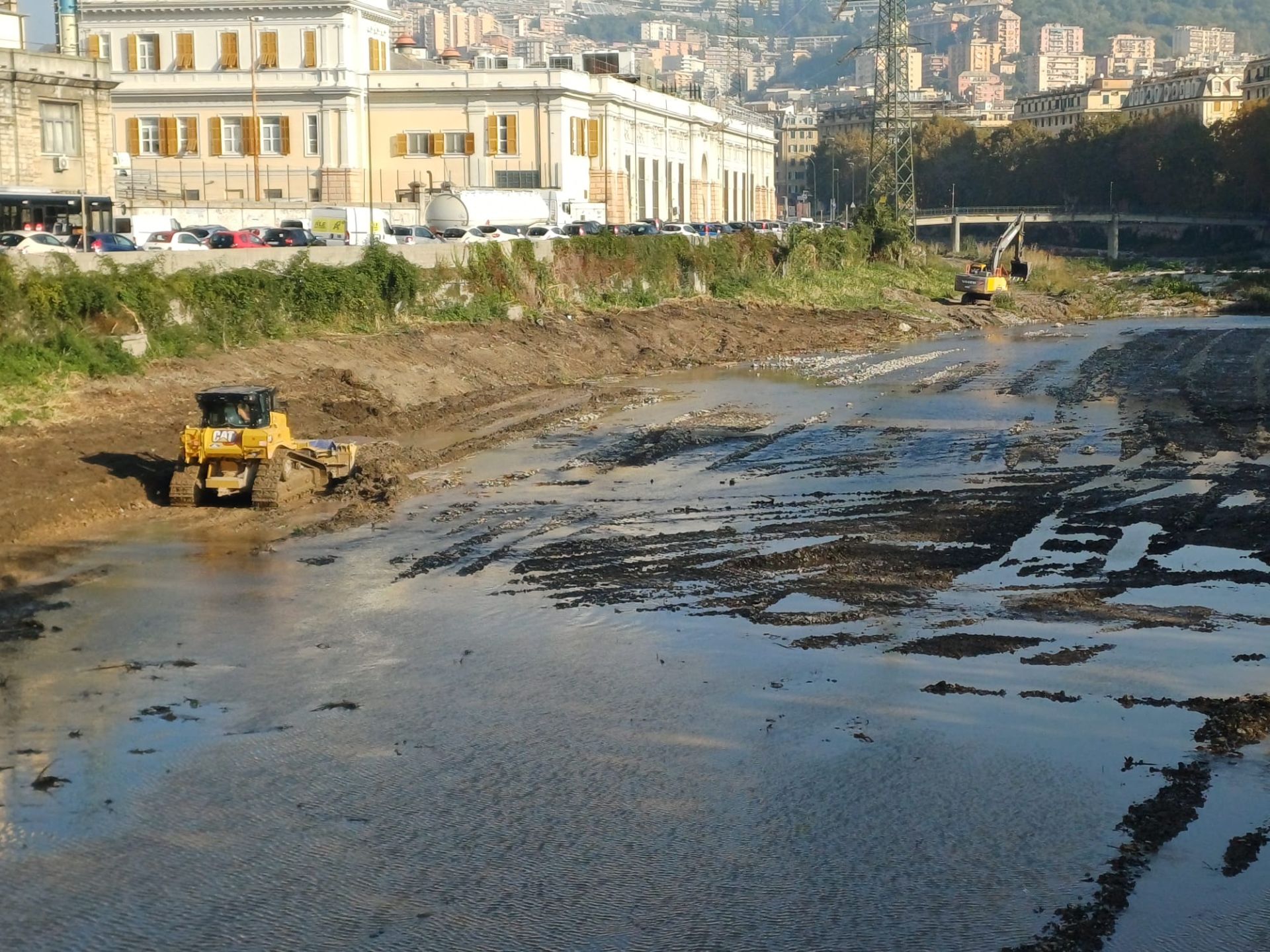 Genova, prosegue la manutenzione dei torrenti in vista delle piogge autunnali: interventi Aster anche sul Bisagno