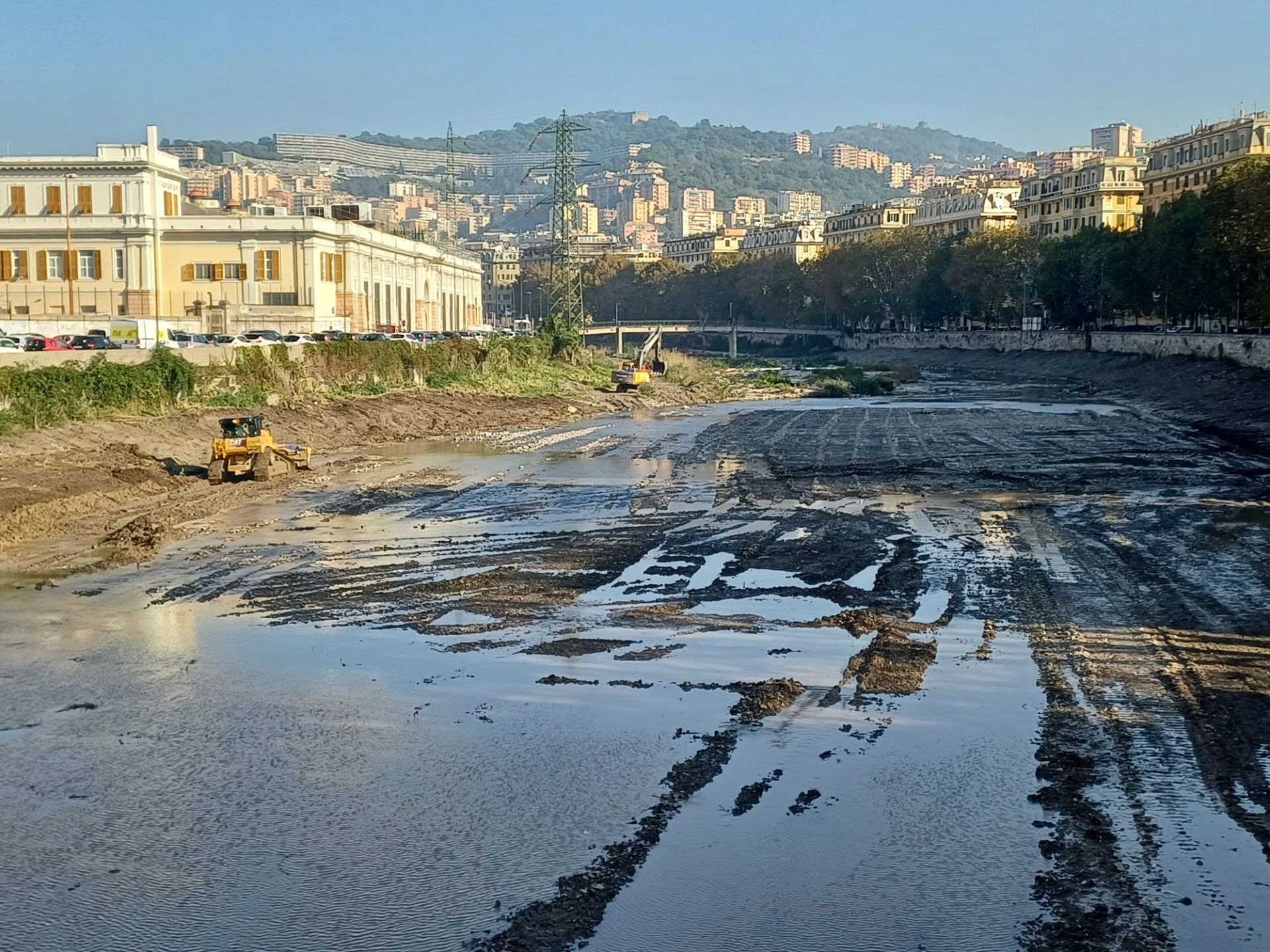 Genova, prosegue la manutenzione dei torrenti in vista delle piogge autunnali: interventi Aster anche sul Bisagno