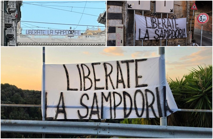 "Liberate la Sampdoria", continua la protesta dei tifosi. Oggi alle 16.30 il corteo fino allo stadio