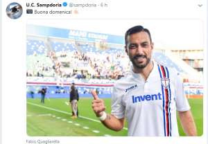 Sampdoria: la buona domenica di Quagliarella atteso da Mancini in Nazionale