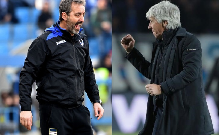 Sampdoria-Atalanta, Giampaolo sfida Gasperini per l'Europa