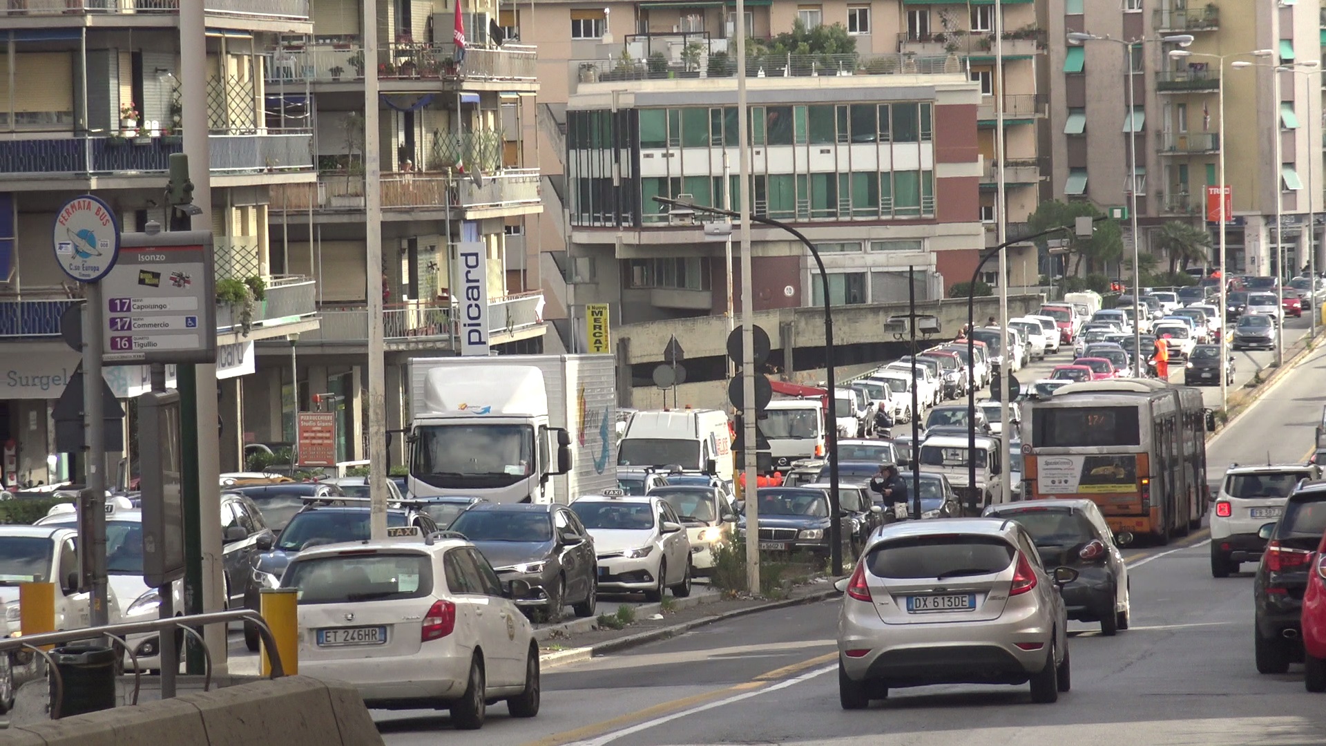 Inquinamento a Genova, record di pm10 in corso Europa