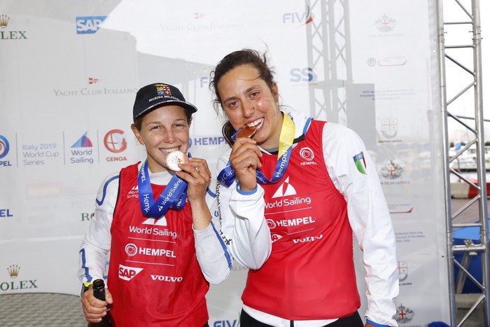 Mondiali di vela a Genova, sul podio due atlete dello Yachting Club