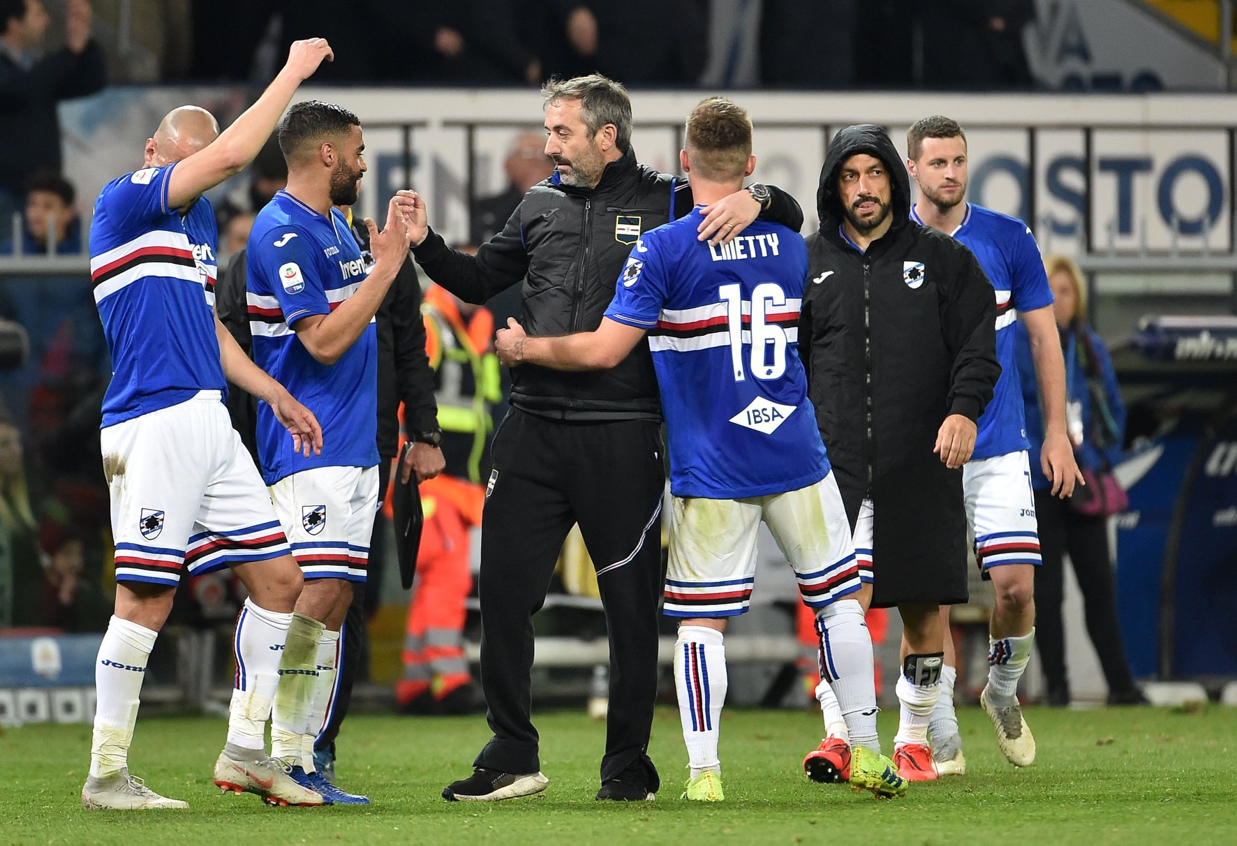 Sampdoria, verso l'Eurosfida con il Torino: Vieira ok, Ekdal out