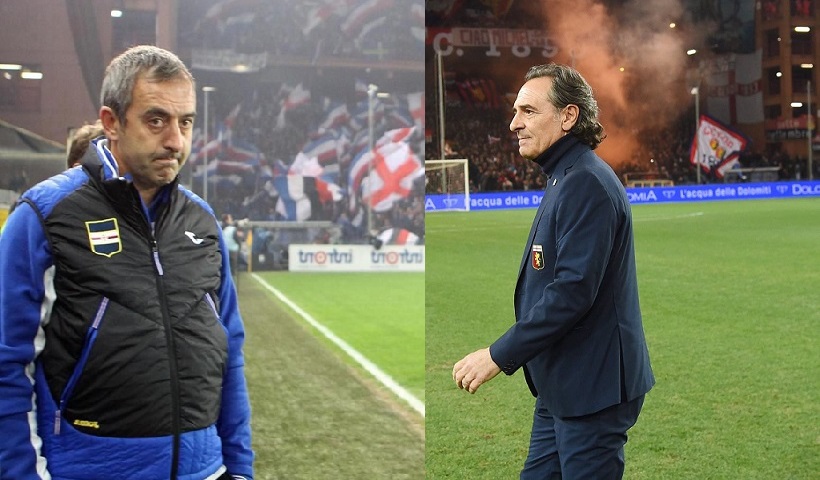 Sampdoria-Genoa, il confronto tra Giampaolo e Prandelli