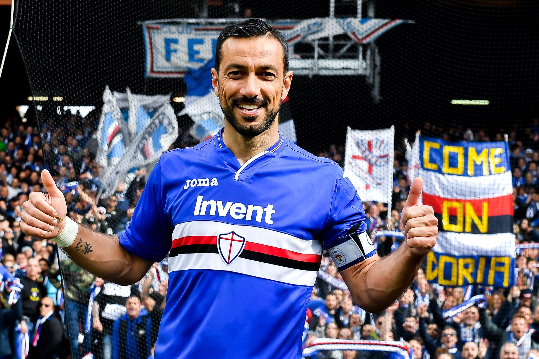 Sampdoria, Quagliarella sempre più da record: eguagliato Montella