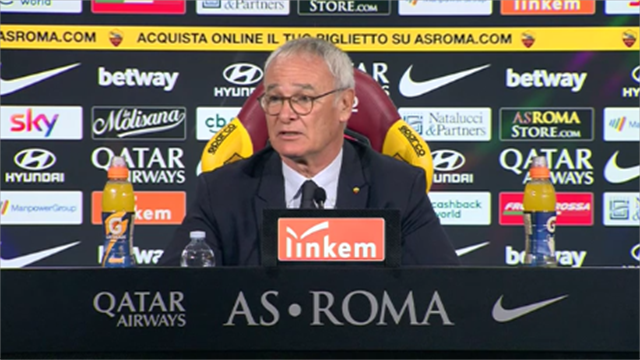 Roma, Ranieri: "Voglio una conferma con la Sampdoria"