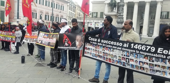 Genova, Tamil in piazza per commemorare genocidio in Sri lanka