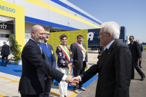 Interporto Bologna, Mattarella e Di Maio inaugurano il nuovo Hub SDA/Poste Italiane
