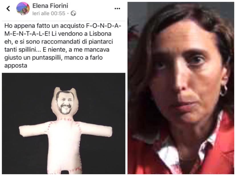 Genova, ex assessore Fiorini contro Salvini con una "bambolina voodoo"