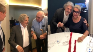 Massimo Ferrero e la Doria: binomio a colazione nel giorno delle minacce a Bogliasco