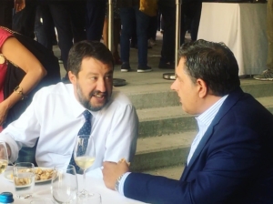 Toti a Milano con Salvini: "Daremo al paese un sistema maggioritario"
