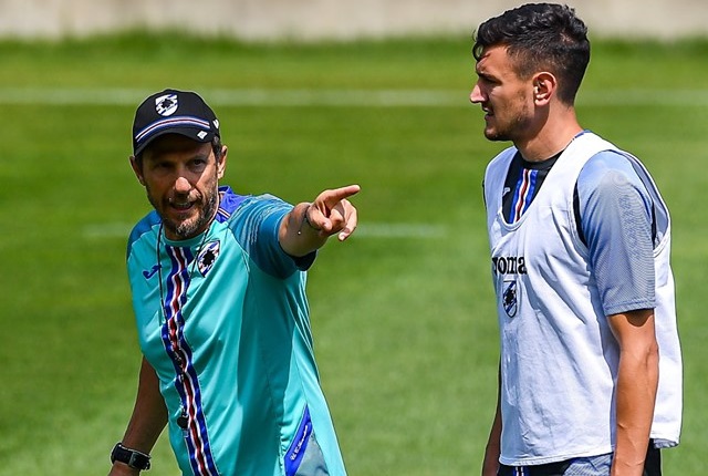 DiFra cerca la cura per la Sampdoria: prove di difesa a quattro a Bogliasco